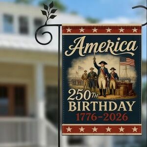 American Garden Flag 250th Year Anniversary NEW